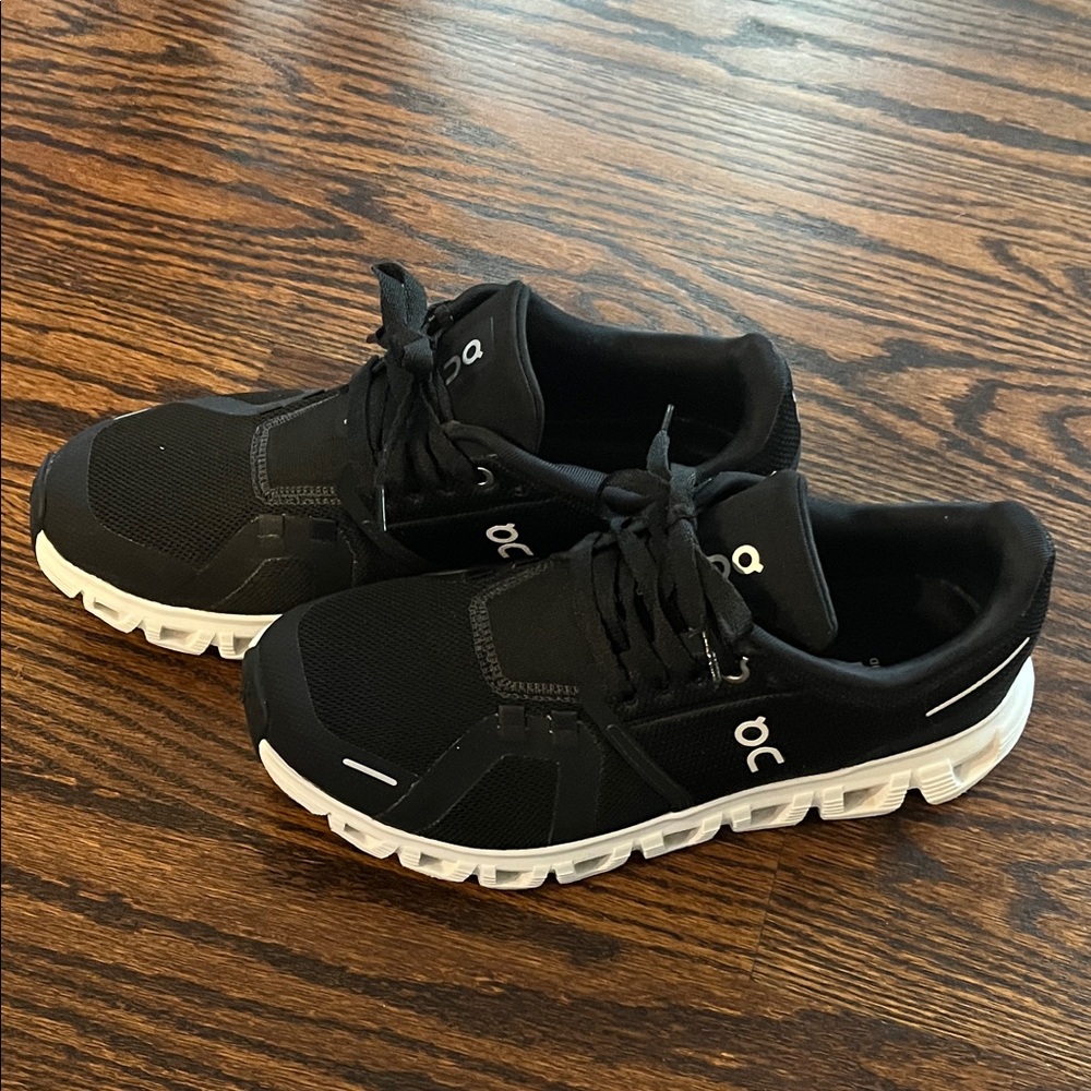 On Running Black and White Sneakers